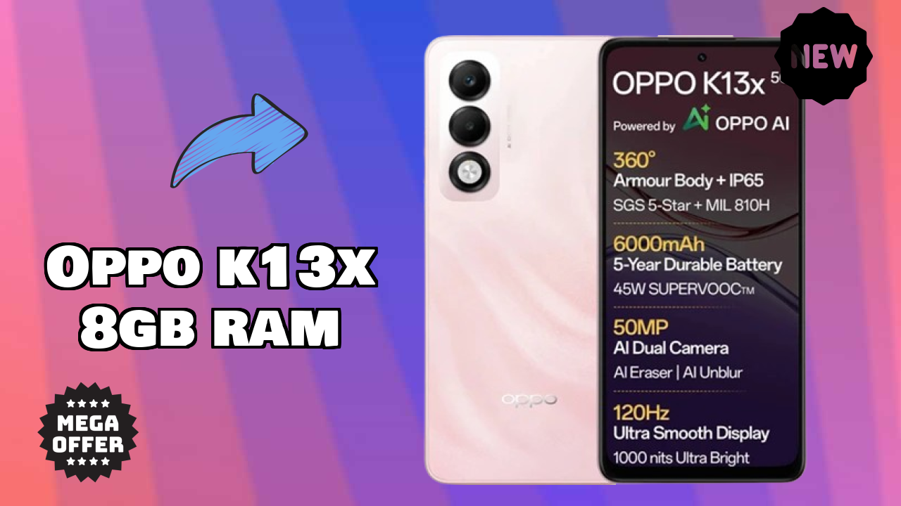 OPPO K13x 8GB RAM Display Quality: LCD Explained