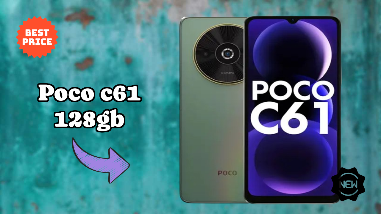 POCO C61 128GB Display Size: 6.71 Inches (17.04 Cm) Screen Quality