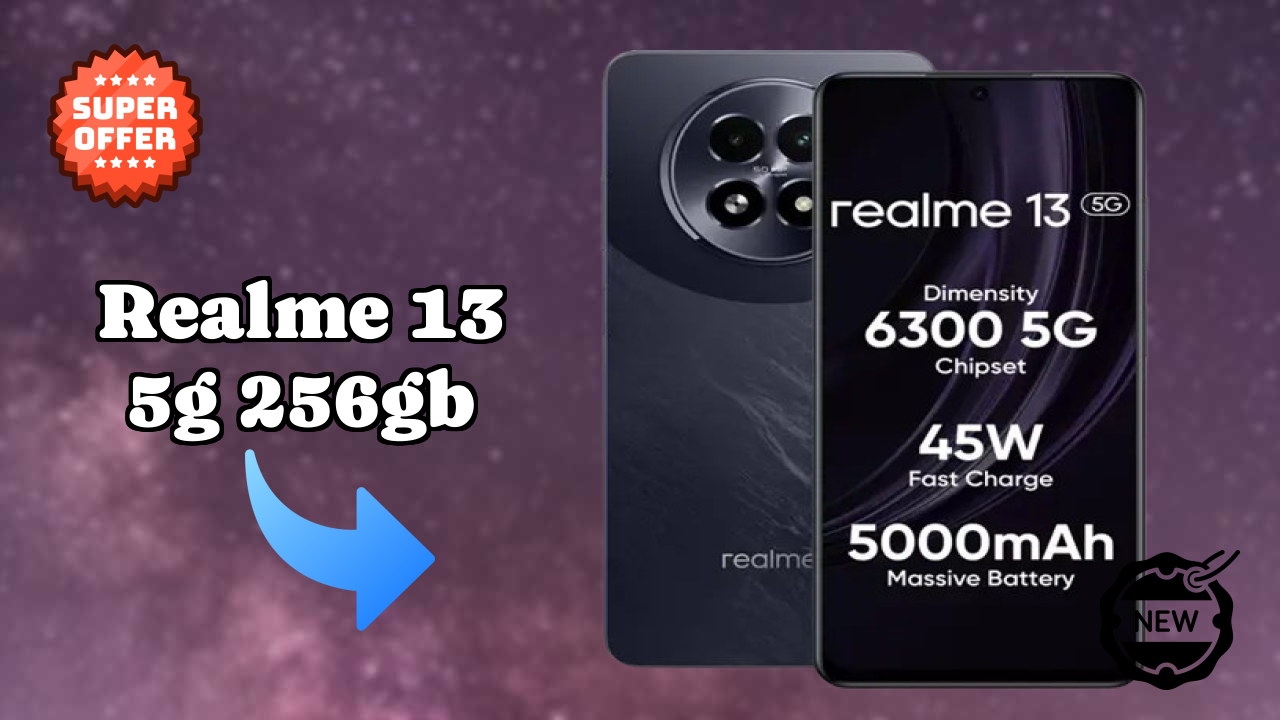 Realme 13 5G 256GB Display Analysis: 6.72 Inches (17.07 Cm) Screen