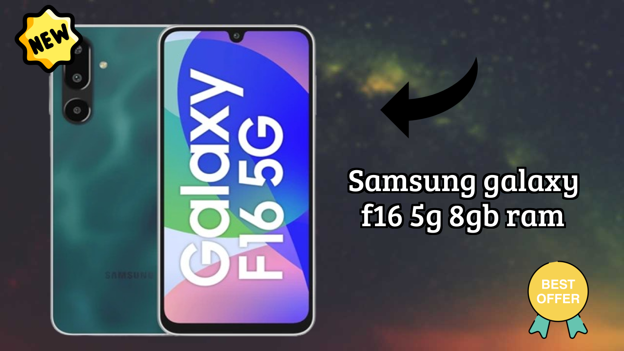 Samsung Galaxy F16 5G 8GB RAM Display Technology: 6.7 Inches (17.02 Cm) Screen