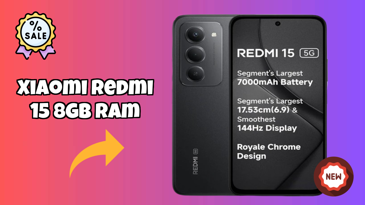 Xiaomi Redmi 15 8GB RAM at ₹15,998 - Best Deal Available Right Now